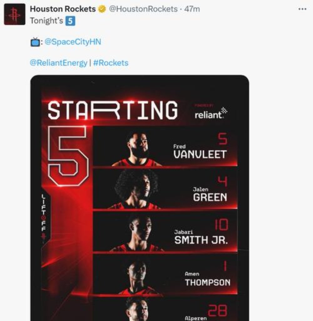 开云平台-火箭碾压四川队，范弗利特关键制胜